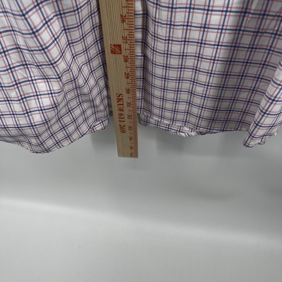 joseph a banks mens shirts travellers Large 100% cotton pink and blue check - Picture 5 of 5
